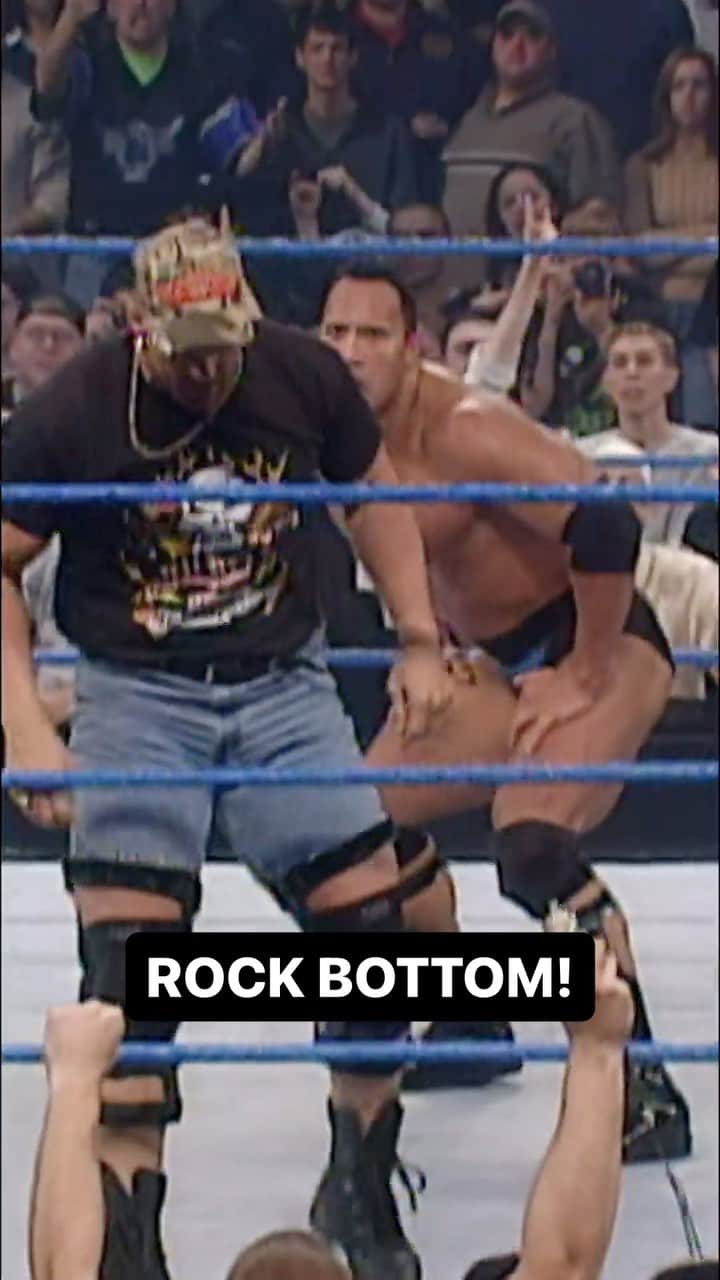 WWEのインスタグラム：「@therock had a Rock Bottom waiting for @steveaustinbsr on this day in 2000!」