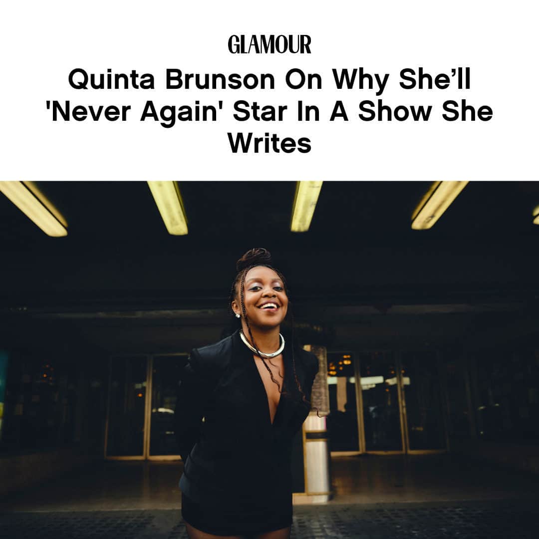 Glamour Magazineのインスタグラム：「The #AbbottElementary creator loves playing Janine, but it was definitely a one time thing. At the link in bio, Quinta gives us the EXCLUSIVE on why she will never, ever star in one of her own shows again. #GlamourWOTY」