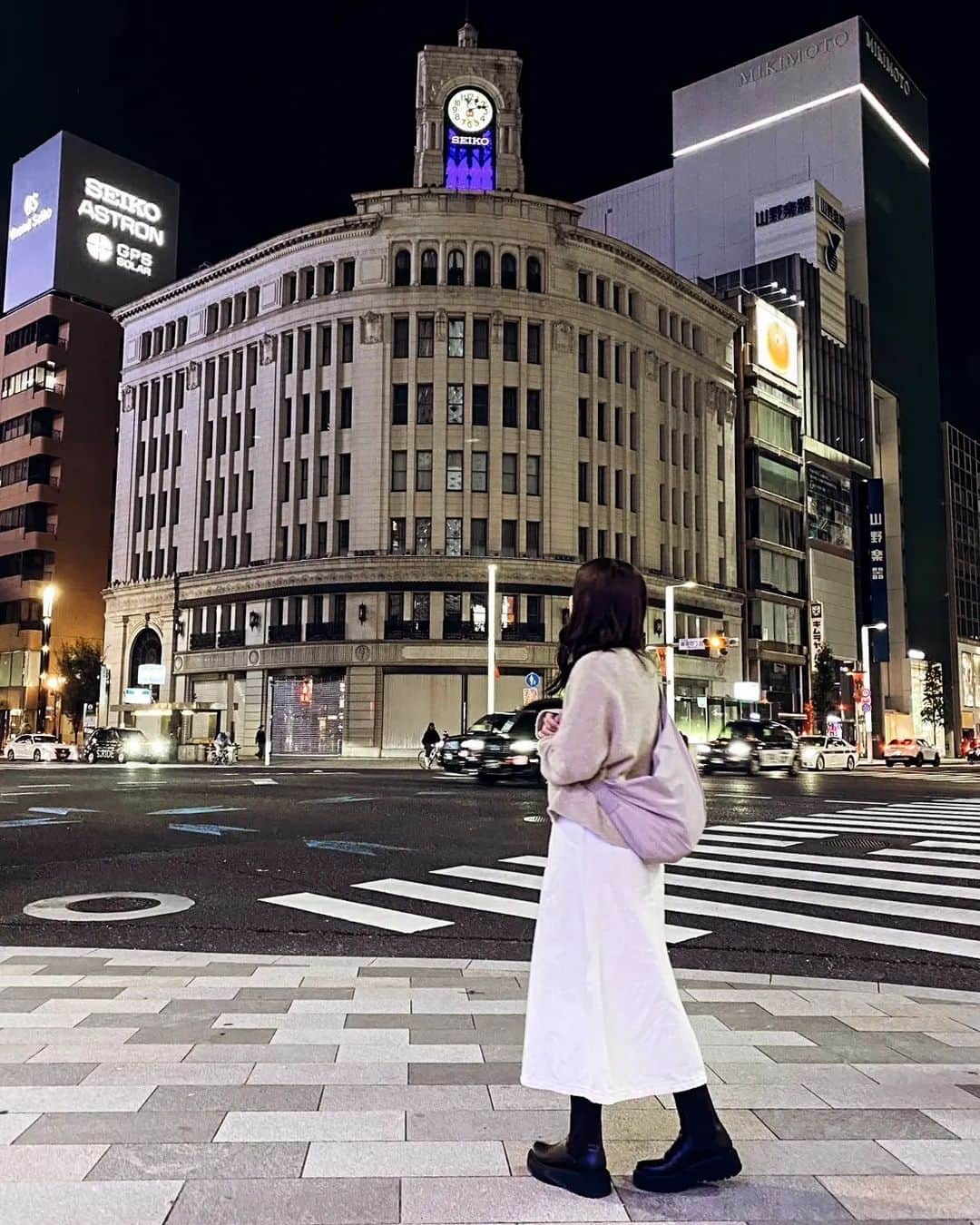 小谷津友里さんのインスタグラム写真 - (小谷津友里Instagram)「ミッキーいた🕐️🤎🐭  #銀座 #ginza #mickeymouse #ミッキー  #seiko #セイコー #時計塔 #disney #ディズニー」11月3日 7時27分 - yurikoyatsu