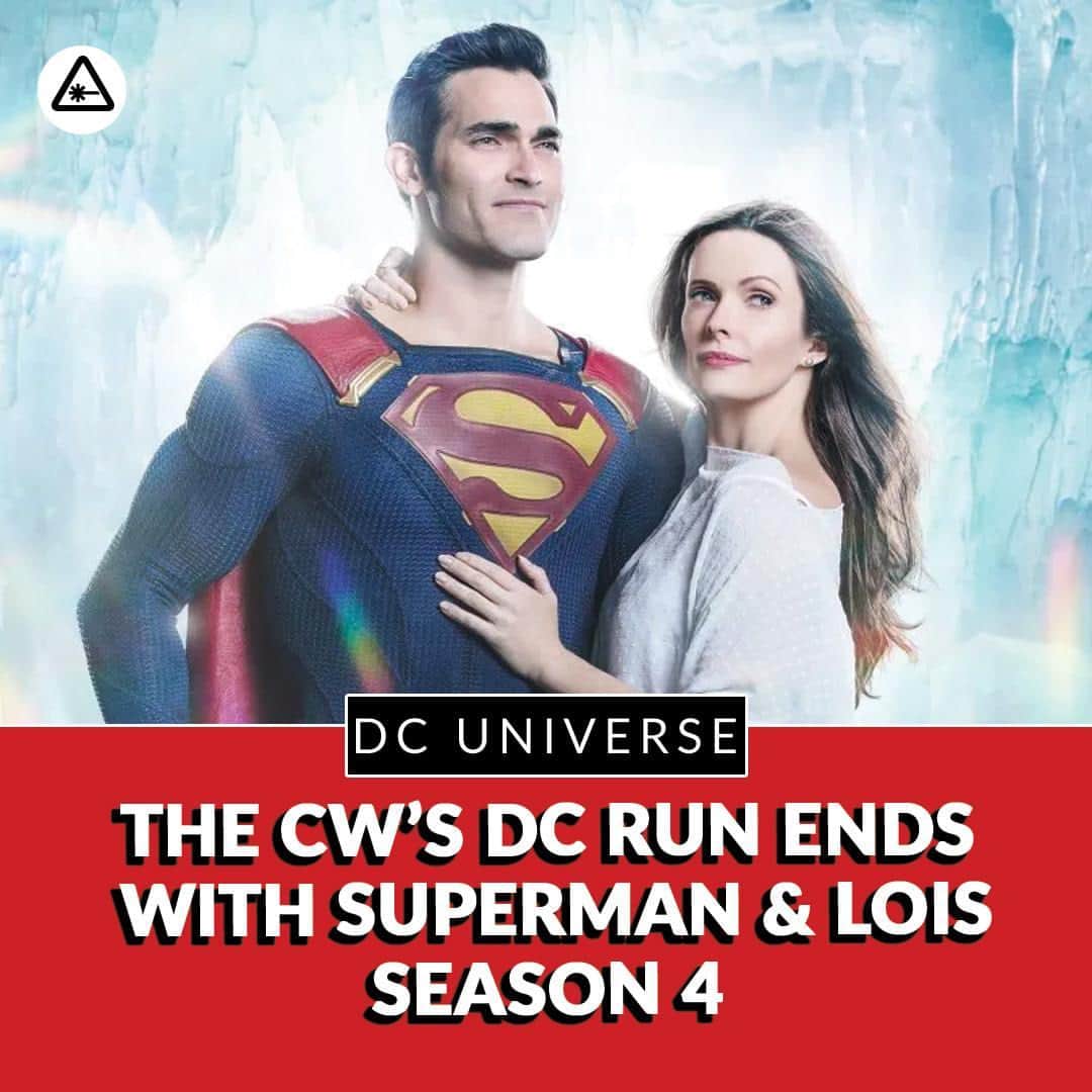 クリス・ハードウィックのインスタグラム：「Superman & Lois is coming to an end with the upcoming fourth season, marking the end of the DC Comics era on The CW network.」