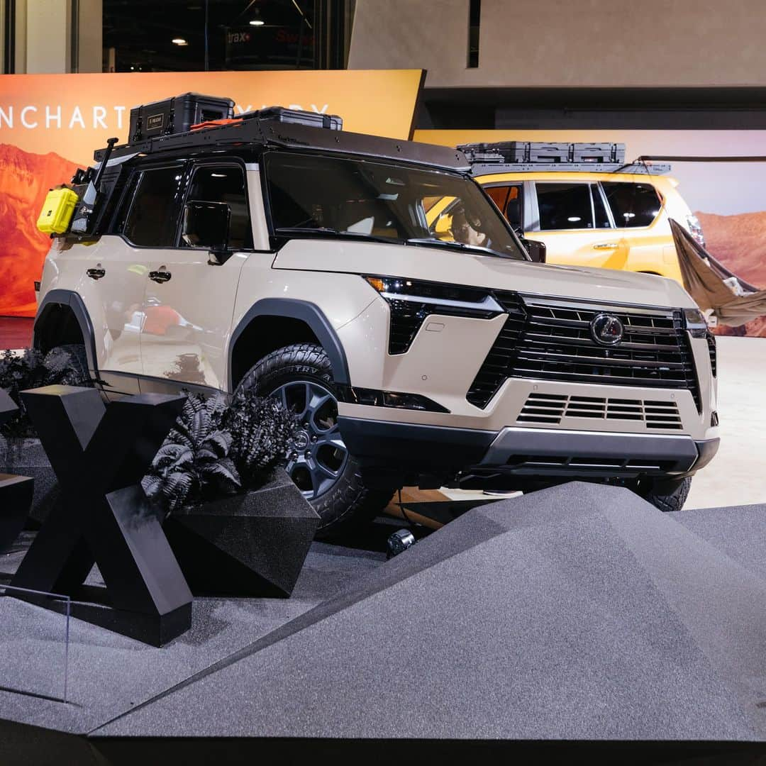 Lexus USAのインスタグラム：「Rooted in uncharted luxury, #Lexus shows out at #SEMA2023 with all-new 2024 #LexusGX 550 Overtrail+, 2022 #LexusLX 600 Premium and 2022 #GX 460 Premium. Which of these three overlanding icons are you taking on your next adventure? #LexusSEMA」