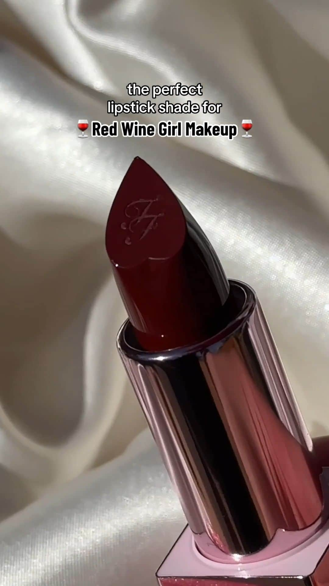 Too Facedのインスタグラム：「Our Lady Bold Lipstick in the shade Takeover is perfect for your #RedWineGirlMakeup looks! 🍷💋 #toofaced #fallmakeup #tfcrueltyfree」