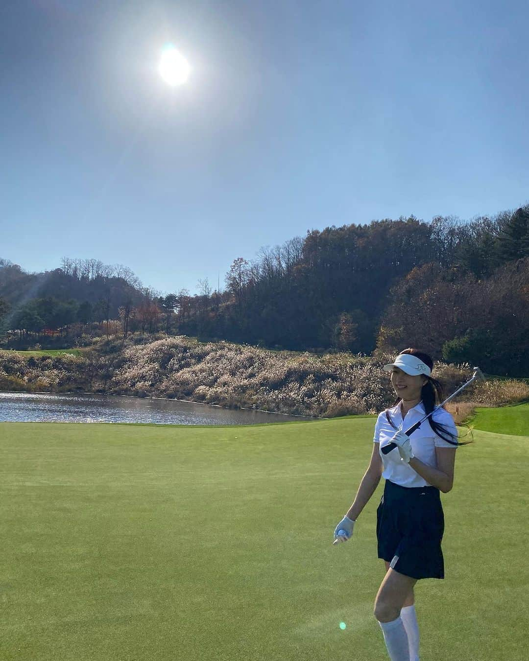 キム・サランさんのインスタグラム写真 - (キム・サランInstagram)「⛳️ #golf#ʜᴀᴘᴘʏᴛɪᴍᴇ#오랜만에#명랑골프#못쳐서더재밌음#thanks」11月3日 9時09分 - sarangkim.love