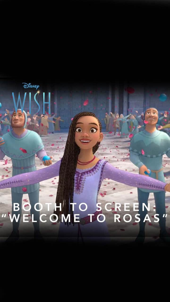 Disneyのインスタグラム：「Here in the city of Rosas, all are welcome! 🌎🏰 Here's your first listen of "Welcome to Rosas' from Disney's #Wish, and see it in theaters November 22. 🌟」