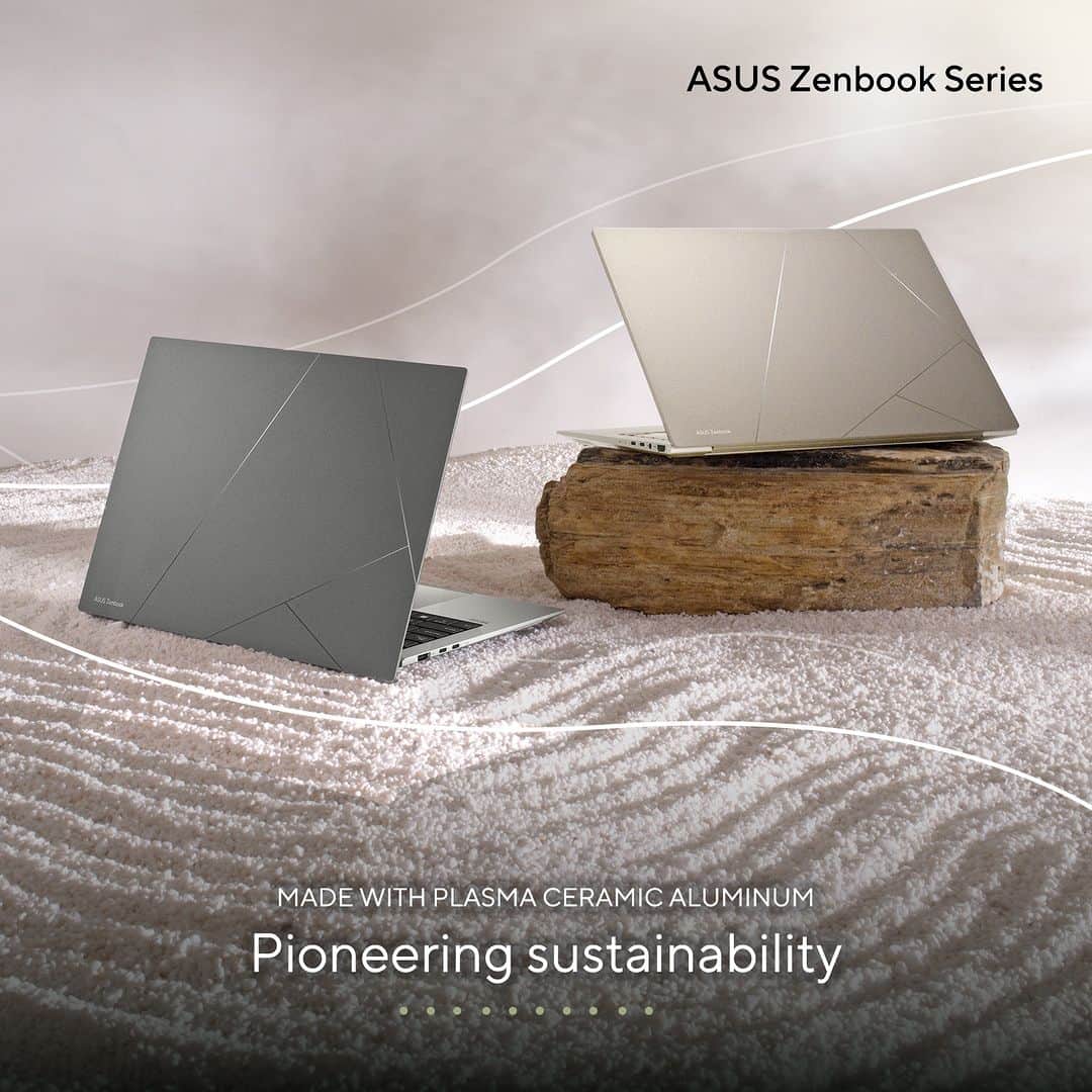 ASUSさんのインスタグラム写真 - (ASUSInstagram)「Embrace innovation and sustainability with the ASUS #ZenBook Series! 🌟✨ Experience the future of computing, where cutting-edge technology meets eco-conscious design. 🌍💻 Say hello to plasma ceramic aluminum - not only is it stunning, but it's also 100% recyclable.  #insearchofincredible #ASUS #plasmaceramicaluminum」11月3日 11時13分 - asus