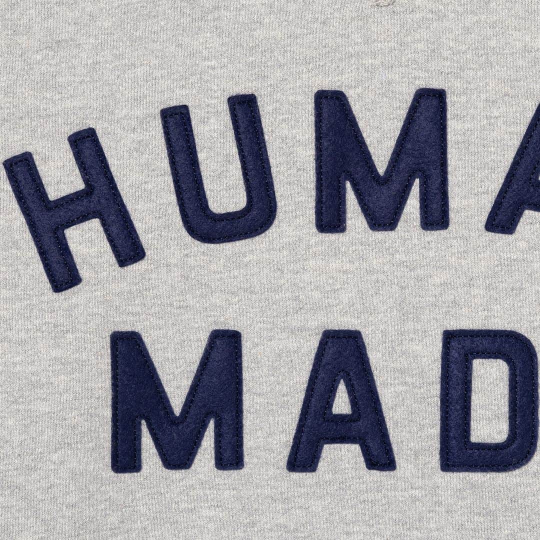 HUMAN MADEさんのインスタグラム写真 - (HUMAN MADEInstagram)「"SWEATSHIRT” will be available at 4th November 11:00am (JST) at Human Made stores mentioned below.  11月4日AM11時より、"SWEATSHIRT” が HUMAN MADE のオンラインストア並びに下記の直営店舗にて発売となります。  [取り扱い直営店舗 - Available at these Human Made stores] ■ HUMAN MADE ONLINE STORE ■ HUMAN MADE OFFLINE STORE ■ HUMAN MADE HARAJUKU ■ HUMAN MADE SHIBUYA PARCO ■ HUMAN MADE 1928 ■ HUMAN MADE SHINSAIBASHI PARCO ■ HUMAN MADE SAPPORO  *在庫状況は各店舗までお問い合わせください。 *Please contact each store for stock status.  柔らかな裏毛生地を用いた、クルーネックのスウェットシャツ。フェルトワッペンで表現した前後のモチーフが特徴です。  Crewneck sweatshirt in soft and comfortable fleece. Felt lettering on both the front and back completes the design.」11月3日 11時30分 - humanmade