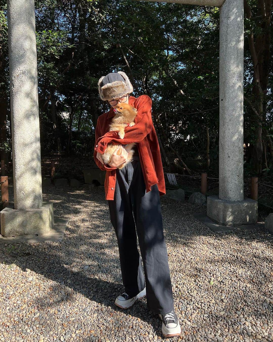 今井竜太郎さんのインスタグラム写真 - (今井竜太郎Instagram)「お散歩に行った日🔆‬ 弟と📸 🐶舌ペロしちゃってます  もうすぐクリスマスだ~🎄⛄️ みんなはサンタさんになにお願いするの??   #あきふくコーデ   #おさんぽ」11月3日 11時34分 - ryutaro__imai