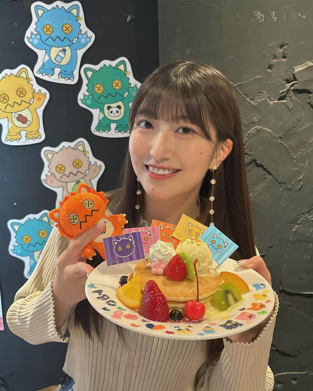 羽賀朱音さんのインスタグラム写真 - (羽賀朱音Instagram)「🥞🧡 ⁡ がおっきーカフェ、 本日からスタートしました！！！ ⁡ マンガ展池袋さんにて、23日まで開催しています🕰 ⁡ 可愛すぎるがおっきーの空間に、 たっぷり、癒されちゃってください☺️ ⁡ #morningmusume23 #モーニング娘23 #羽賀朱音  #がおっきーカフェ #がおっきーのスイーツパーティ」11月3日 22時04分 - akane__haga.official