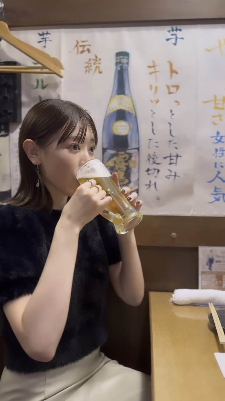 水上京香のインスタグラム：「⁡ そんな日のビール動画です🍺🎥 #9周年」