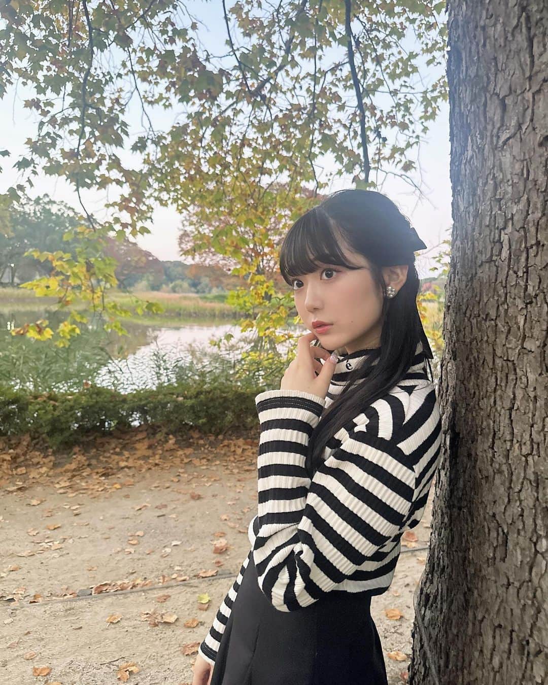 阿部夢梨さんのインスタグラム写真 - (阿部夢梨Instagram)「🌛🍁🍂」11月3日 22時15分 - yumeri_abe.official