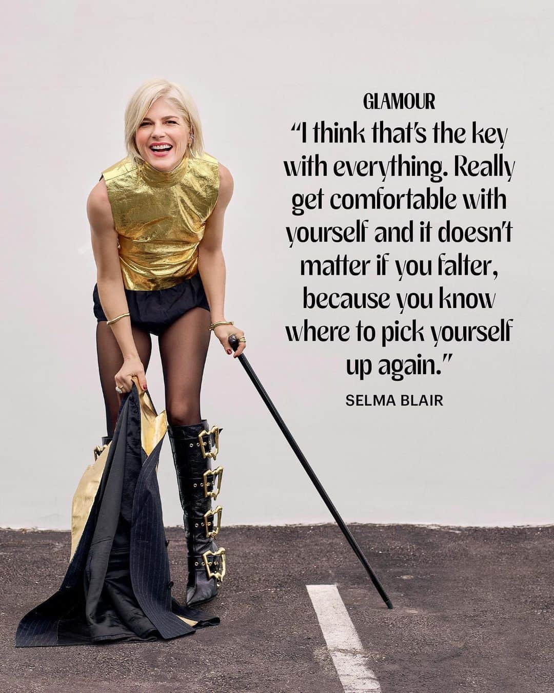 Glamour Magazineのインスタグラム：「For Selma Blair, getting comfortable in the uncomfortable was necessary. The 2023 Daring to Disrupt award winner reflects on her career, her relationship with 2016 Glamour Woman of the Year @reesewitherspoon, and why motherhood is her favorite journey of all. #GlamourWOTY」