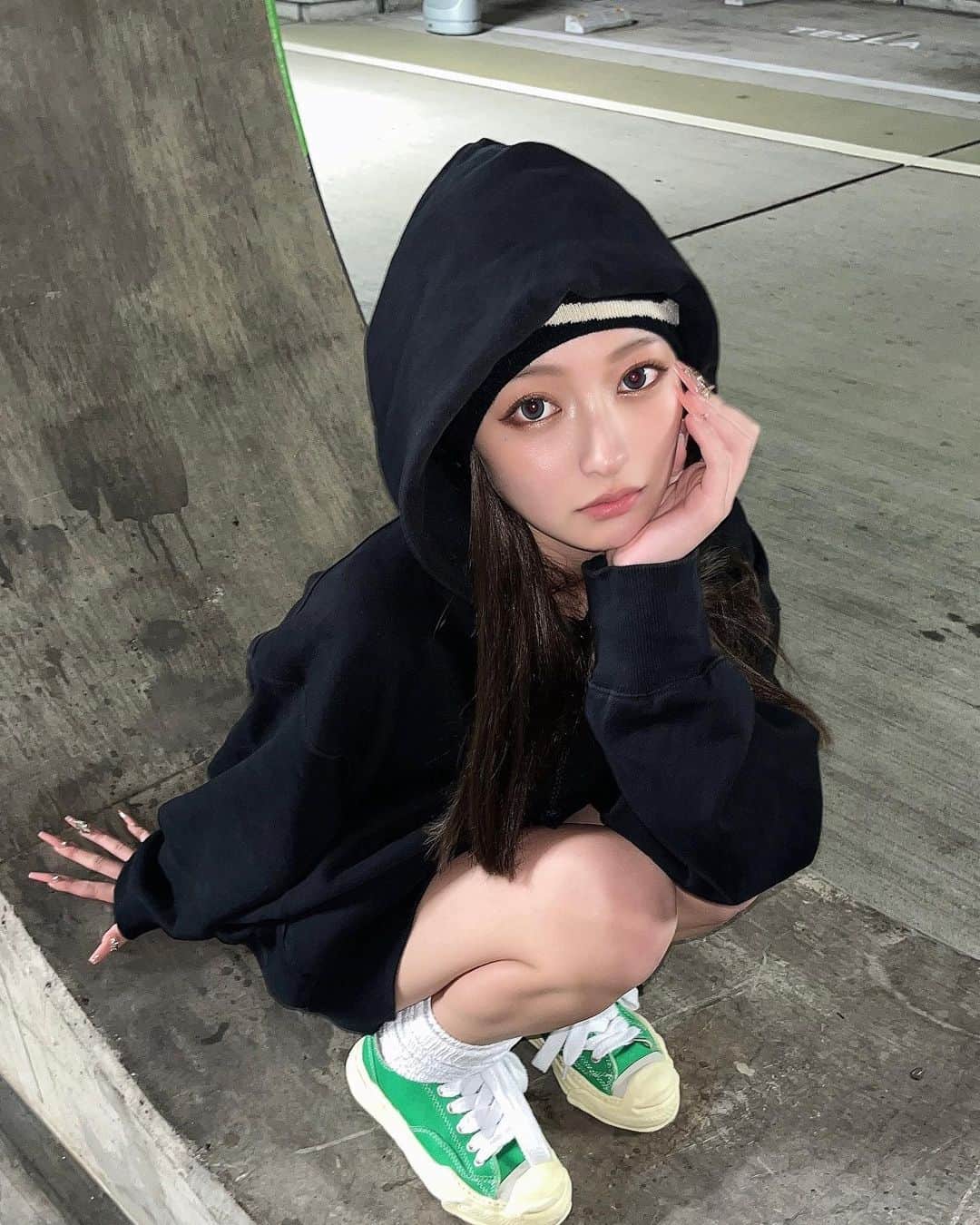 流川夕さんのインスタグラム写真 - (流川夕Instagram)「パーカー夕💚 （ぱーかーたぢゃねーよ）」11月3日 22時32分 - rukawayuu