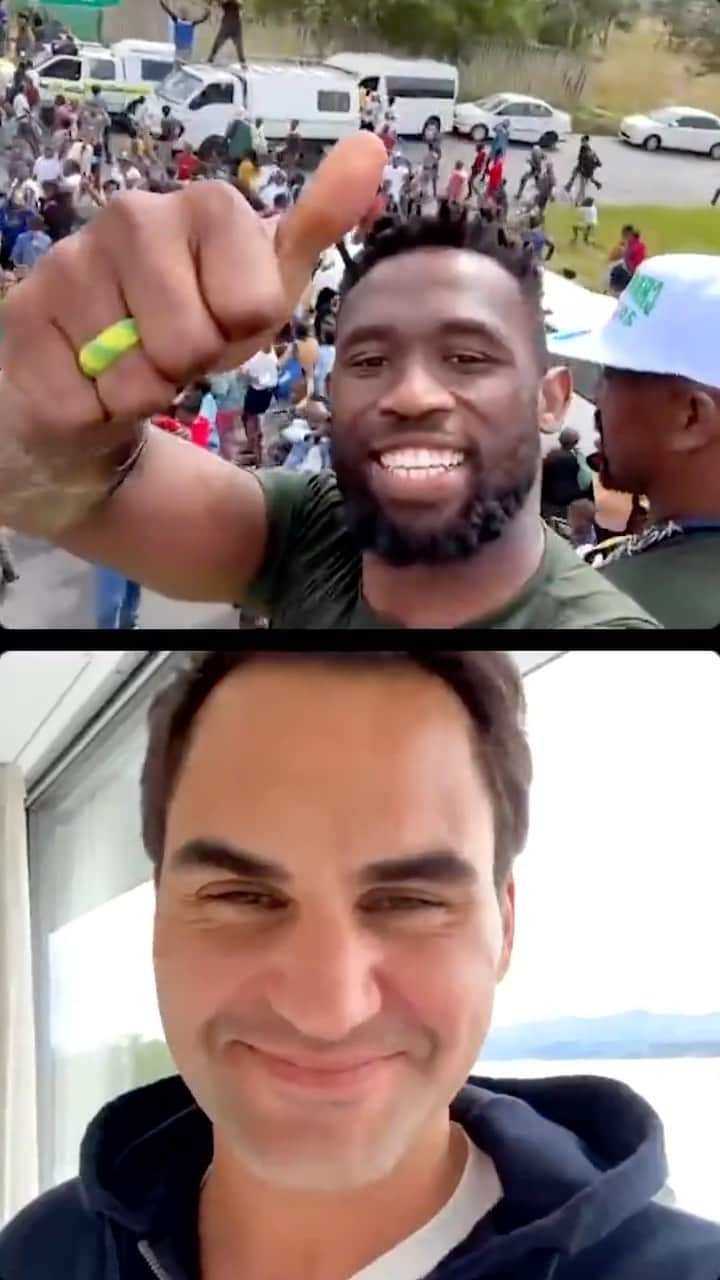 ラグビーリーグ・ワールドカップのインスタグラム：「It means more when you can share the experience ❤️  📹 @siyakolisi   #RWC2023」