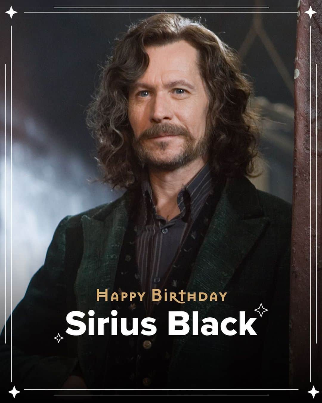 ハリー・ポッターのインスタグラム：「it's time to celebrate a beloved godfather and all-round top dog 🎂 happy birthday, sirius!」