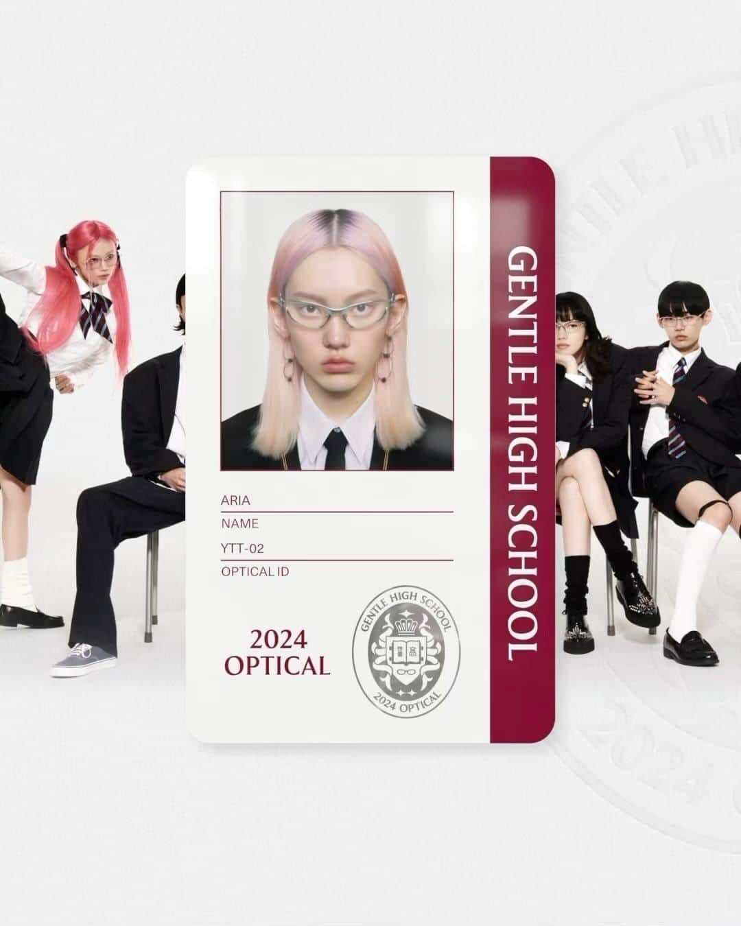 GENTLE MONSTERのインスタグラム：「2024 Optical Collection invites you to dive into the Gentle High School experience. Get your AI student ID at gentlemonster.com-link in bio and the Pop-Up spaces in Seoul and Beijing.  #GentleMonster #GentleMonsterOptical #GentleHighSchool」