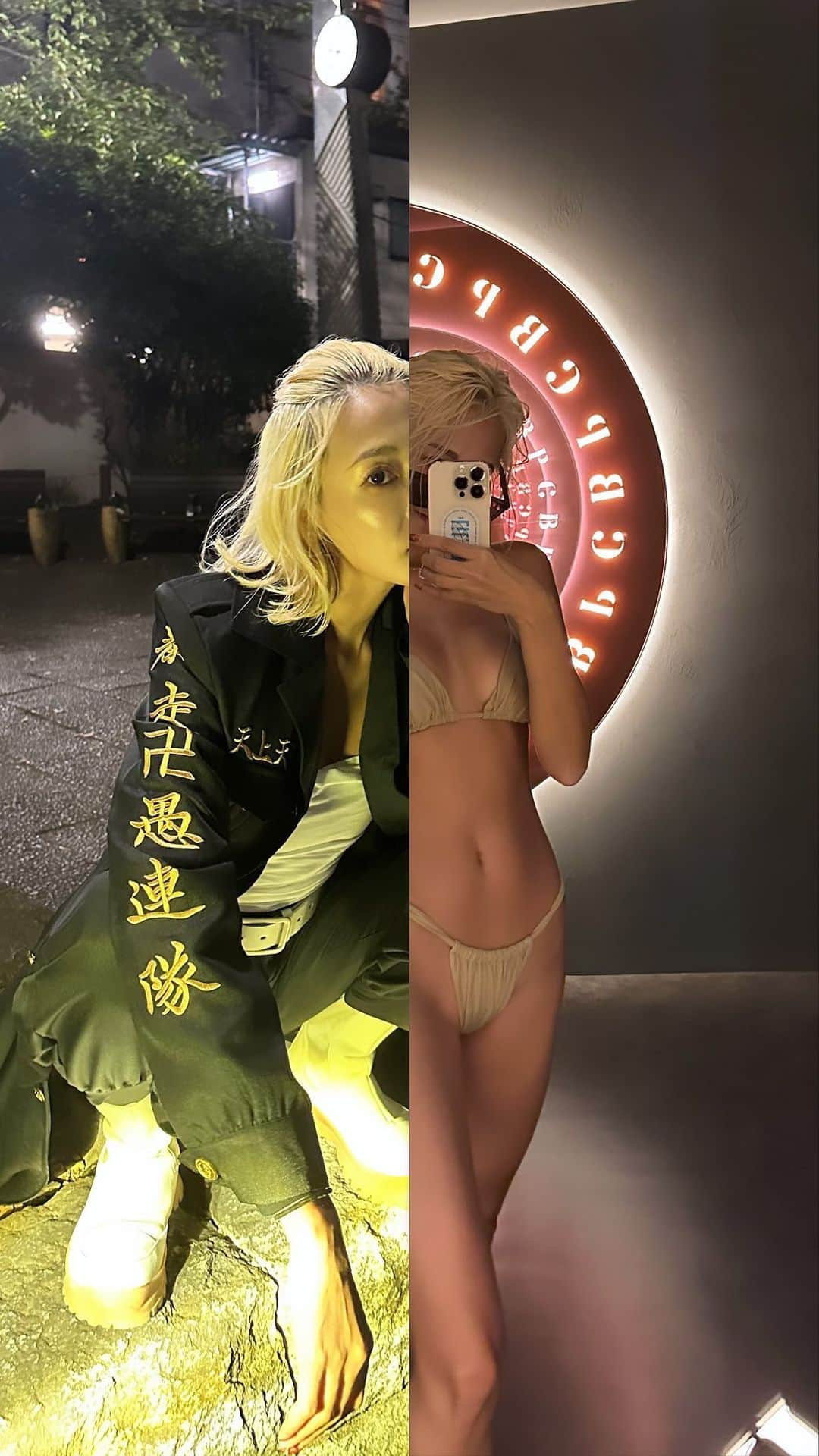 Mika Jimboのインスタグラム：「マイキーの中身は…🤫  ファンの人はごめんなさい🙏 ハロウィンの悪ふざけでした🎃  #ハロウィン #佐野万次郎 #マイキー #東京卍リベンジャーズ  #東京リベンジャーズ  #東リベ #男装#男装女子」