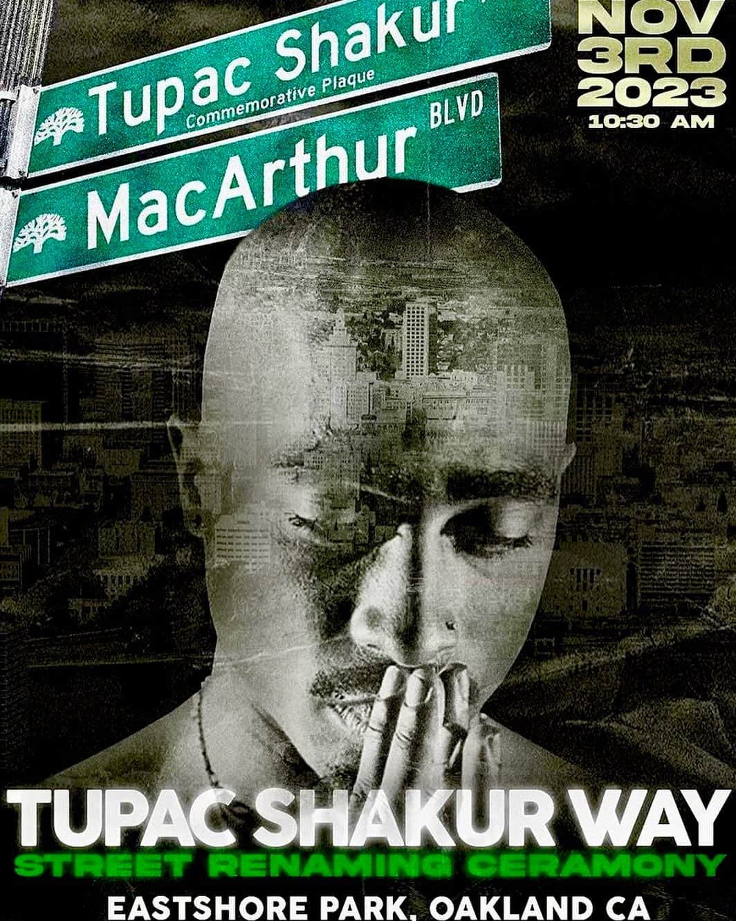 MCハマーのインスタグラム：「Town Love 🤜🏾👑🤛🏾 R.I.P. 2PAC 🕊️🕊️🕊️」
