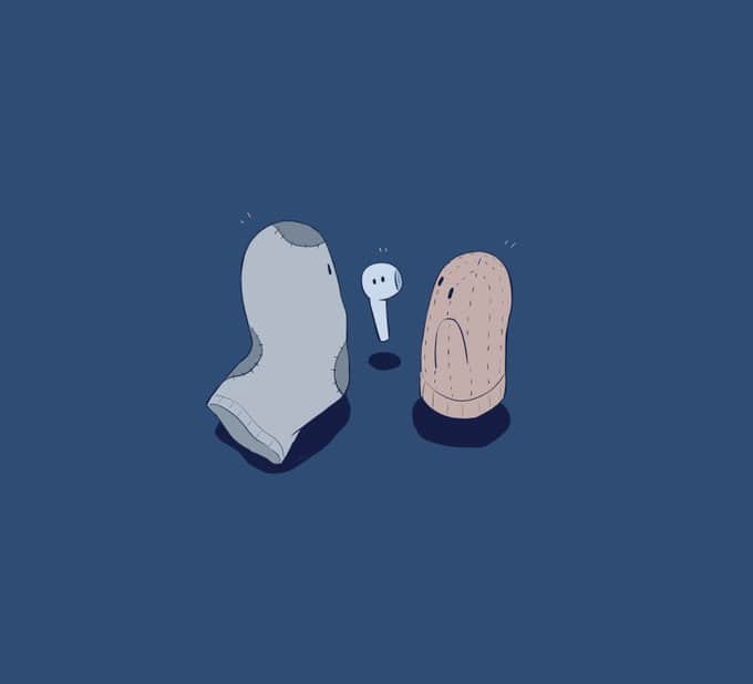 9GAGさんのインスタグラム写真 - (9GAGInstagram)「the runaways ✍🏻 @avogado6_jp  - #pair #socks #earphones #comic #9gag」11月3日 16時00分 - 9gag