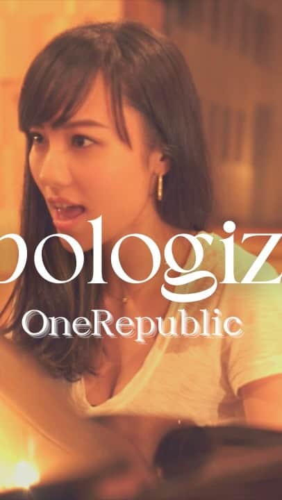 谷村奈南のインスタグラム：「▶️Watch Full on YouTube : nana_tanimura   #cover #apologize  #onerepublic  #timbaland」