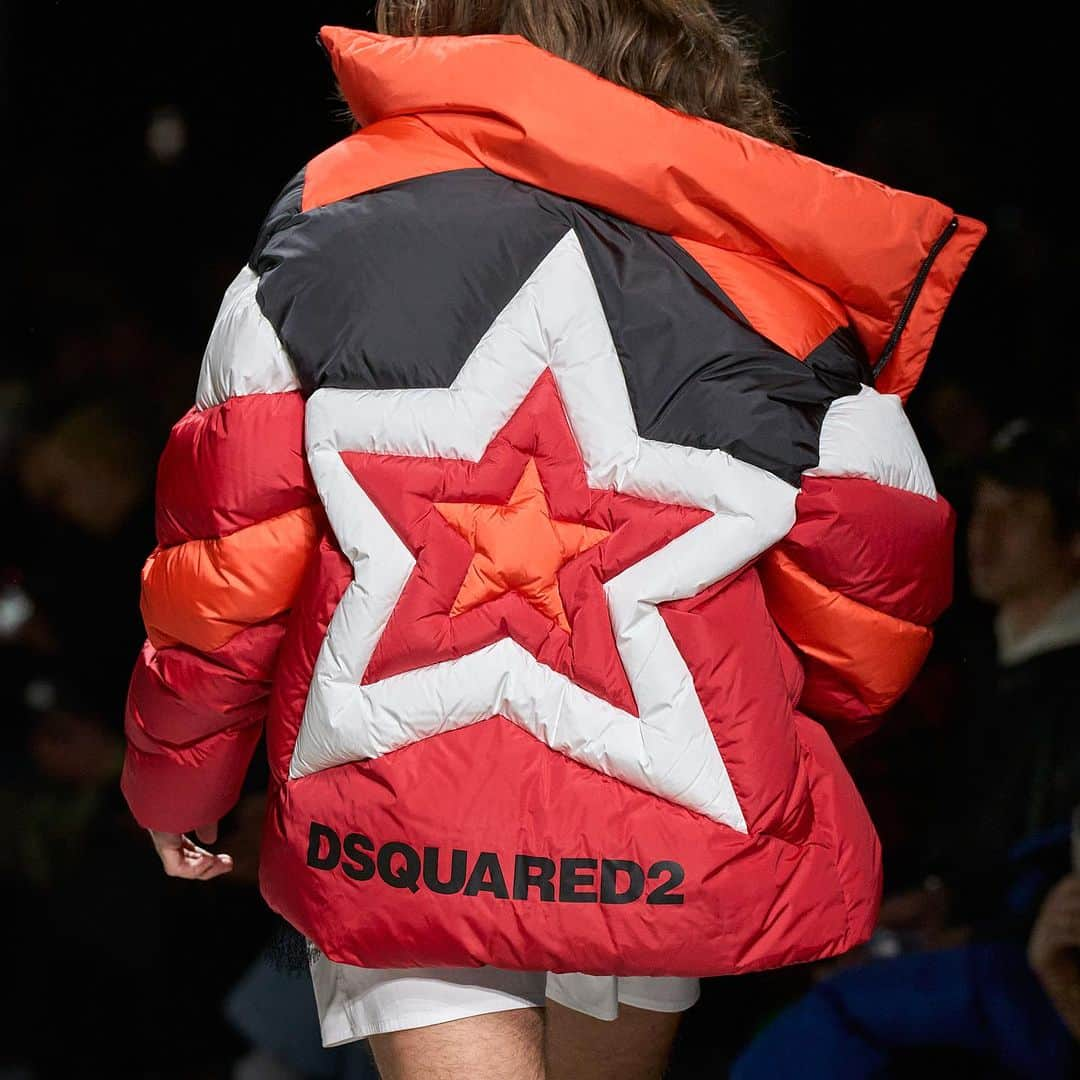 ディースクエアードのインスタグラム：「Name a clothing item that lives in your head rent-free…  This puffer is ours. 🧥   #DSQUARED2」