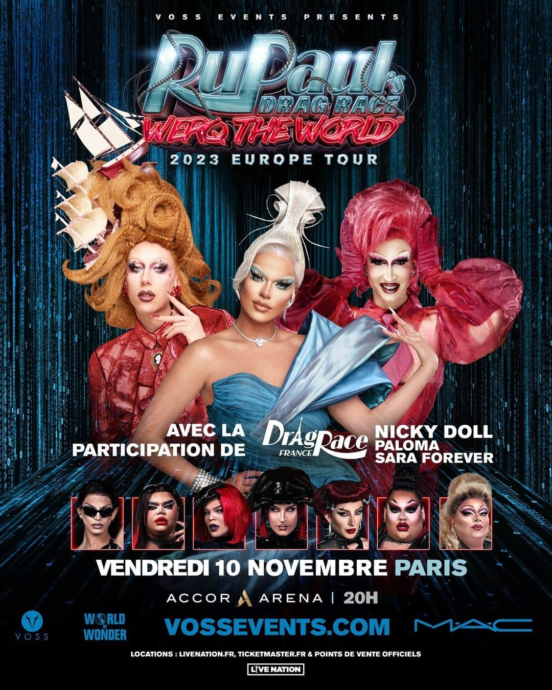 M•A•C Cosmetics Franceさんのインスタグラム写真 - (M•A•C Cosmetics FranceInstagram)「CONCOURS - Tentez de gagner vos places pour assister au show iconique RuPaul's Drag Race Werq The World Show ! 😍  🗓️ Le vendredi 10 novembre à l’Accor Arena de📍Paris.  👩‍🎤 10 gagnant.e.s seront tirés au sort et pourront amener un +1 pour passer un moment inoubliable.  Comment participer ?   💗 Suivre le compte @maccosmeticsfrance sur Instagram.   💗 Taguer en commentaire un.e ami.e avec qui vous aimeriez partager ce moment.   💗 Dites-nous laquelle des #Queens en tête d’affiche est votre préférée !  🍀 Tirage au sort le 7/11 à 12H00, nous contacterons les gagnant.e.s par DM Instagram avec le compte @maccosmeticsfrance, faites attentions aux comptes frauduleux.  @vossevents @werqtheworld @MacCosmetics   #WerqTheWorld #MACxWERQ #Concours #ConcoursInstagram #GiveAway #RuPaulsDragRace #DragRace」11月3日 19時00分 - maccosmeticsfrance