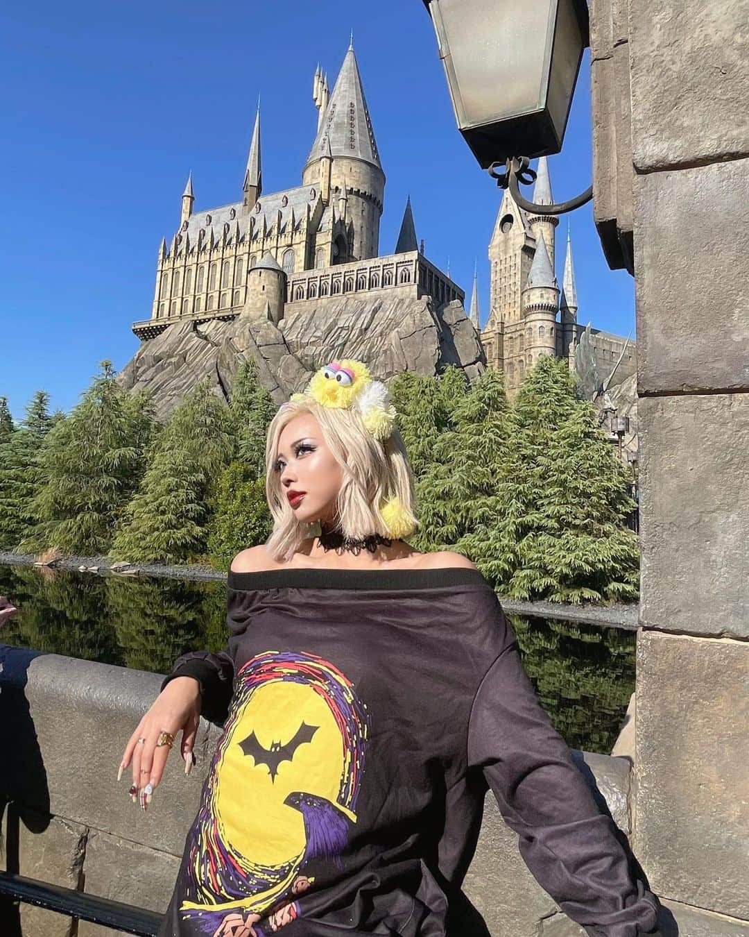 きぃぃりぷのインスタグラム：「マルフォイのお姉ちゃんって仮装設定です🧹」