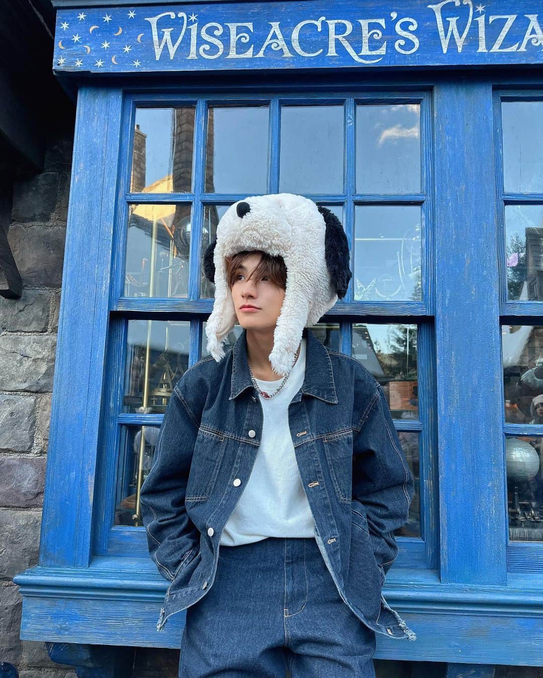 清野隆華のインスタグラム：「🐶💙  . ユニバの写真いっぱいあって載っける〜 #usj」