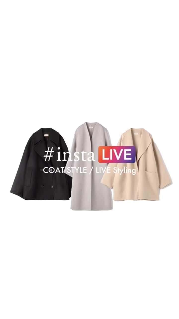 DES PRESのインスタグラム：「11.2 thu. instaLIVE Styling “2023 WINTER COAT STYLE” LIVEスタイリングをダイジェストでご紹介！  Style1 COAT / 22-08-34-08202 / ¥89,650 KNIT / 22-02-34-02208 / ¥79,200 PANTS / 22-04-34-04206 / ¥33,000 SCARF / 26-04-35-04015 / ¥28,600 @toteme SHOES / 私物  Style 2 COAT / 22-08-35-08301 / ¥83,600 GILET / 26-18-35-18012 / ¥214,500 @karldonoghue  KNIT / 22-02-34-02701 / ¥28,600 PANTS / 26-14-35-14011 / ¥45,100 @toteme  NECKLACE / 27-10-35-10046 / ¥46,200 @lechicradical  RING / 27-10-32-10014 / ¥19,800 @bulbsnyc  SHOES / 26-01-35-01007 / ¥154,000 @dear_frances   Style 3 COAT / 22-08-34-08201 / ¥83,600 DRESS / 22-06-34-06208 / ¥39,600 SHOES / 26-01-35-01029 / ¥69,300  #despres_instalive_2023 #instalive_dp_styling #instalive #fashion #despres #style」