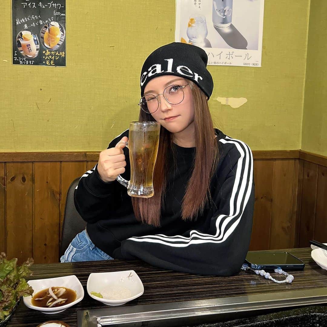 AYAのインスタグラム：「韓国料理屋は絶対にコーン茶🌽‼️」