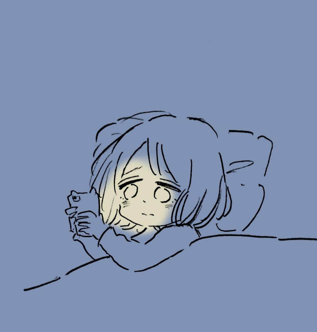 世紀末のインスタグラム：「🌠 おやすみなさいって言いたいな。言えないな。   #イラスト  #illustration  #絵  #  #世紀末絵  #落書き  #創作  #mangaart  #manga」