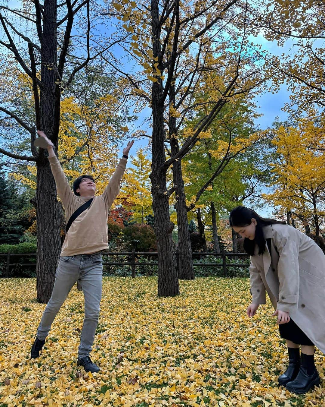 田中彩子のインスタグラム：「Sapporo, the second Concert of my Recital tour 2023. with beautiful autumn leaves 札幌公演無事終わりました。 暖かく迎えてくださった皆さまありがとうございました！ ドレスでの写真撮り忘れたのでリハと終演後ただ札幌を楽しんでいる写真を載せます。 次は名古屋☺️ ピアニスト @kawadakentaro  @kitara_sapporo  #田中彩子リサイタルツアー2023」