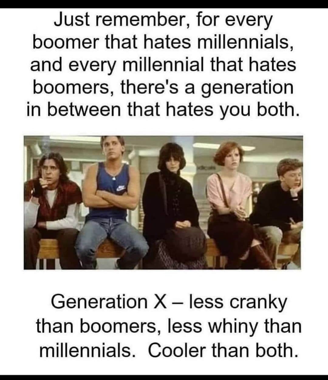 メリッサ・ジョーン・ハートのインスタグラム：「Gen X Rules! And don't bother to argue. 😝 Repost: @grew_up_in_the_70s_and_80s」
