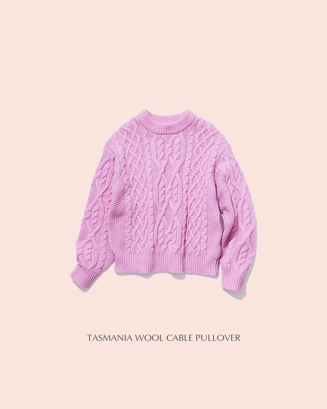 ロペのインスタグラム：「&PINK 2023 AUTUMN WINTER ⁡ 大人が着こなしやすい色気のある 多彩な「ピンク」が登場。 ダークカラーが増えてくる、 これからの季節にあらためてピンクを迎えて。 甘美な色と心地よいコーディネートする方法をご提案。 ⁡ ▶︎ITEM ⁡ #GGM33420 タスマニアウールケーブルニット ¥25,300 (税込) ⁡ J'aDoRe JUN ONLINEでご購入いただけます。 ⁡ ⁡ ⁡ @rope_jp @jadorejunonline #ピンク #ピンクコーデ  #ケーブルニット  #ロペ #ROPÉ #ropejp」