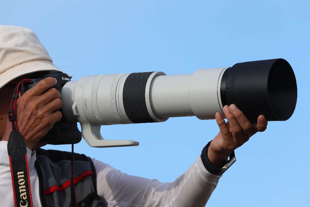 のインスタグラム：「Ready for more new lenses? 😯🙌  The new Canon RF 200-800mm F6.3-9 IS USM super telephoto lens can shoot in incredible detail and is the natural choice for all serious nature, sports and wildlife photographers. This versatile lens has 5.5-stops of optical IS, meaning you can shoot handheld in crisp detail where other lenses would need a tripod.   Find out more via the link in our bio!」