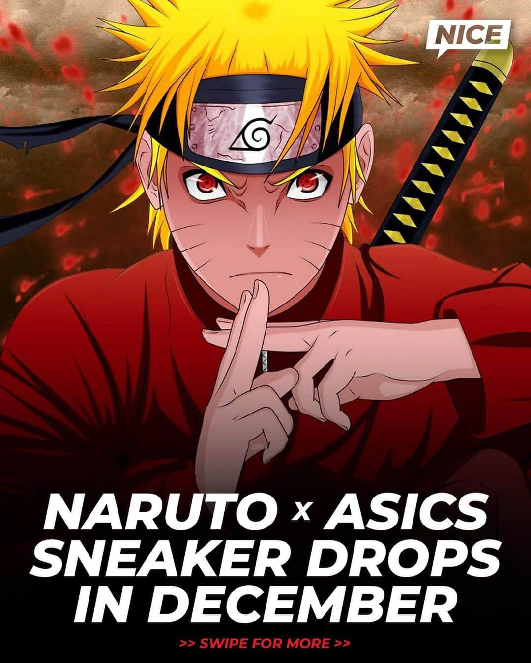 Nice Kicksのインスタグラム：「ASICS and Naruto are goin’ Sage Mode with an all new collab releasing December 11 and exclusively in Paris 🔥🦊🍥  The Naruto x ASICS Gel-NYC by @sebastien_abdelhamid tells the story of the Pain arc with design details representing the ninja’s “Sage Mode.” ⚡   A limited U.S. release is expected in early 2024 🗓️ @nicedrops」