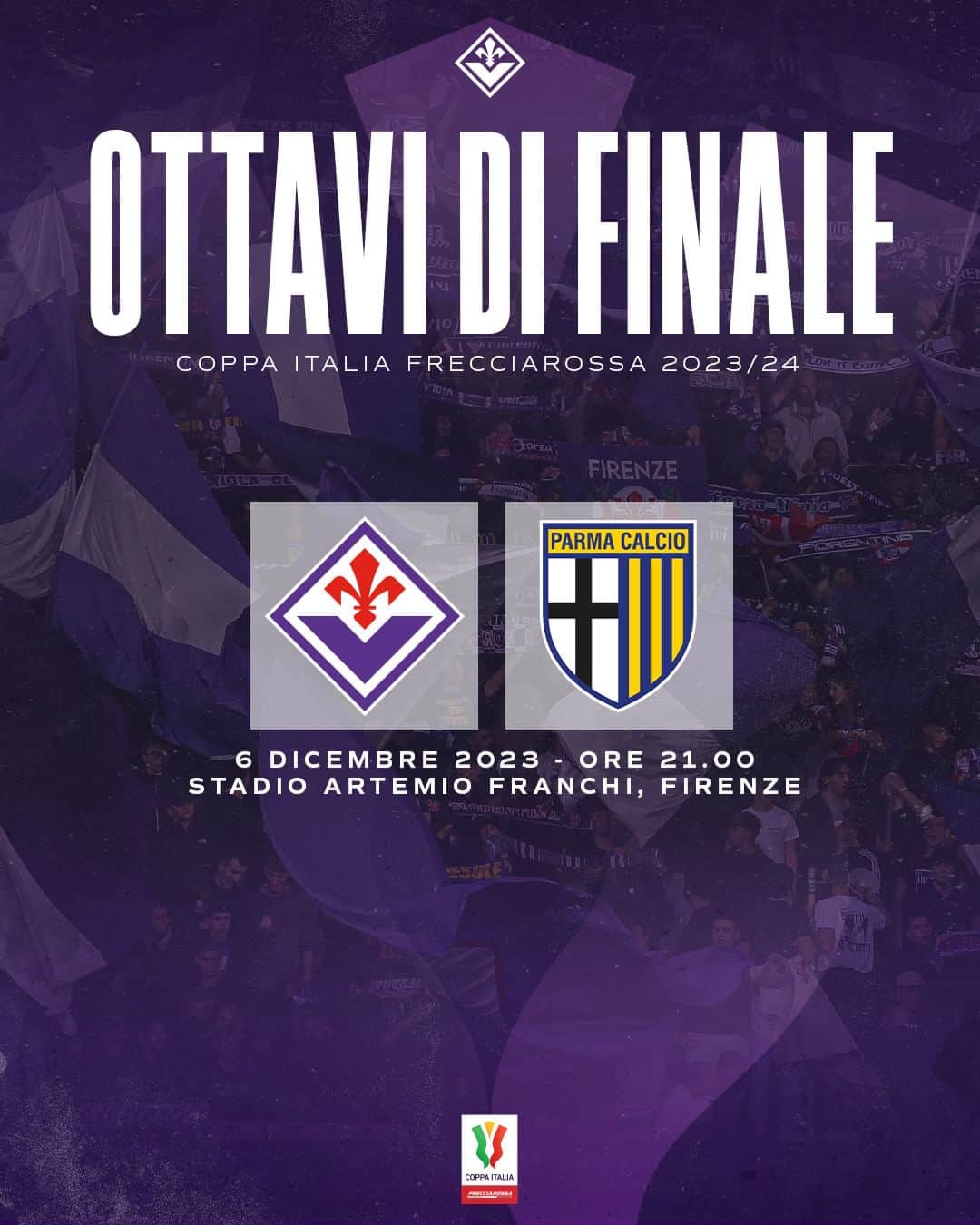 ACFフィオレンティーナさんのインスタグラム写真 - (ACFフィオレンティーナInstagram)「👊 Coppa Italia Round of 16 Fiorentina-Parma 📅  #ForzaViola #FiorentinaParma #CoppaItalia #ACFFiorentina」11月3日 23時51分 - acffiorentina
