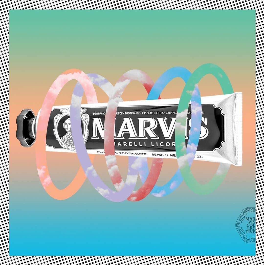 Marvis®️ Official Partnerのインスタグラム：「A swirl of inebriating flavours 🍭 @tyler_spangler artwork for #marviscollective」