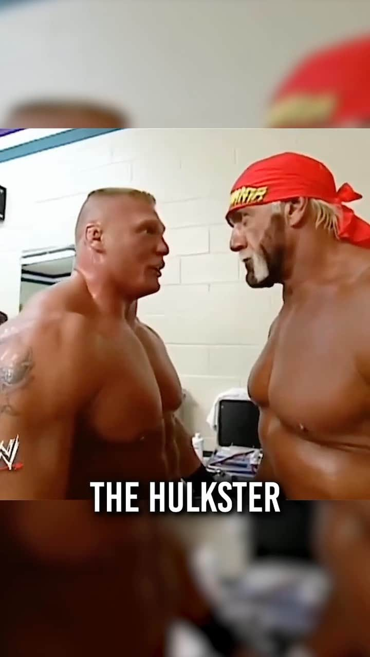 ハルク・ホーガンのインスタグラム：「Flashback Friday, dude! When the Hulkster met the Beast for the first time, the energy was OFF THE CHARTS, brother! 💪」