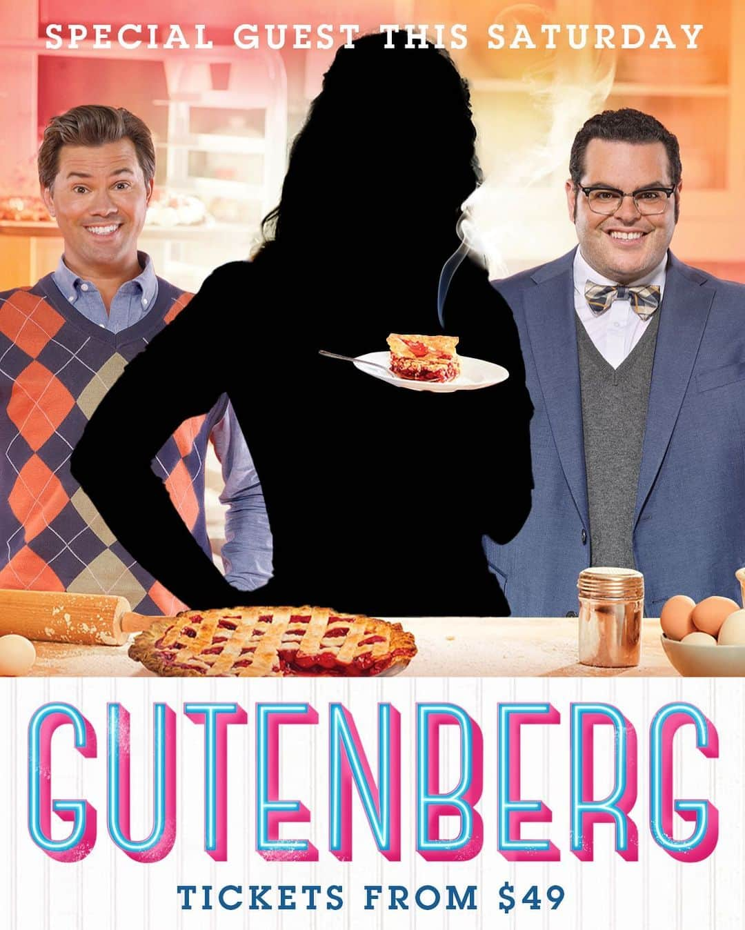 アンドリュー・ラネルズのインスタグラム：「Sugar, butter, BISCUITS! We're opening up the stage to a very special guest tomorrow night (11/4)! #GutenbergBway」