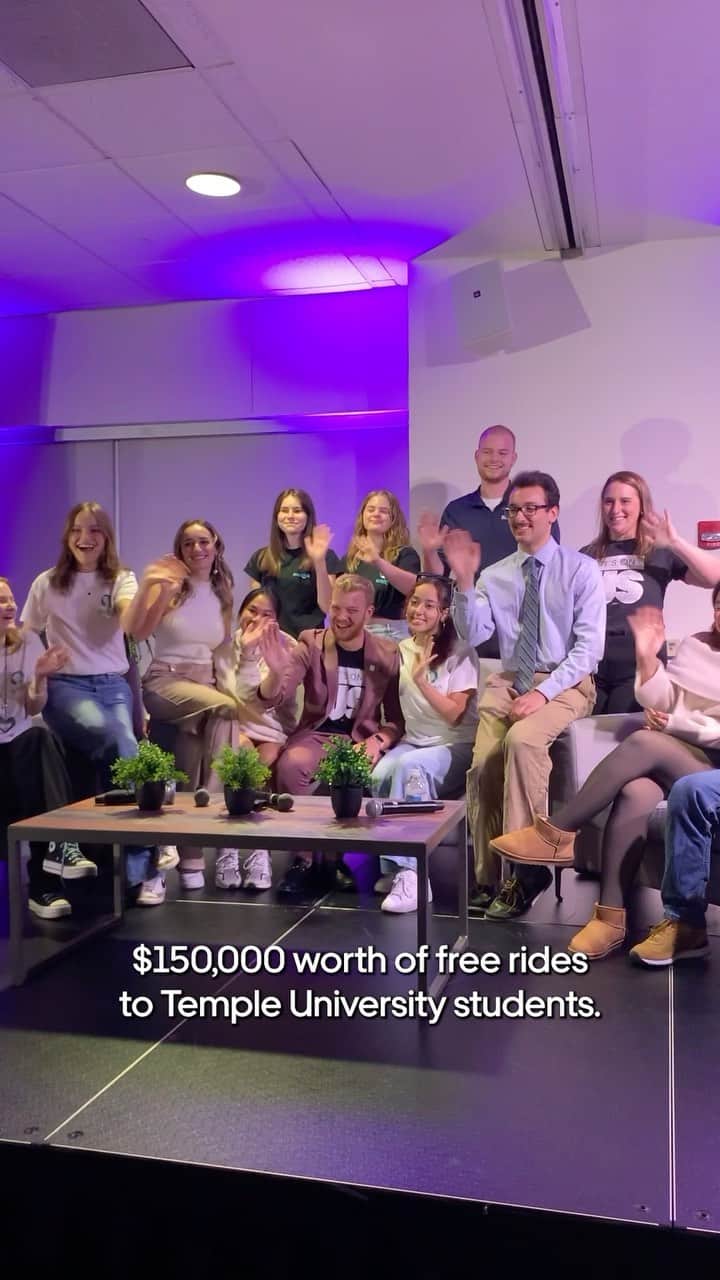 Uberのインスタグラム：「Hear how Uber is helping get Temple students home safe. @templeuniv @itsonus」