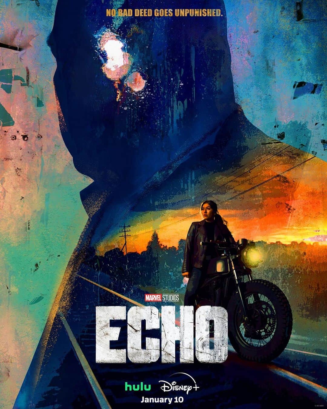Marvel Entertainmentさんのインスタグラム写真 - (Marvel EntertainmentInstagram)「Check out this brand-new poster for Marvel Studios' #Echo, a new Original series with all episodes streaming January 10 on @DisneyPlus & @Hulu.  All episodes will be available on Hulu until April 9.」11月4日 1時05分 - marvel