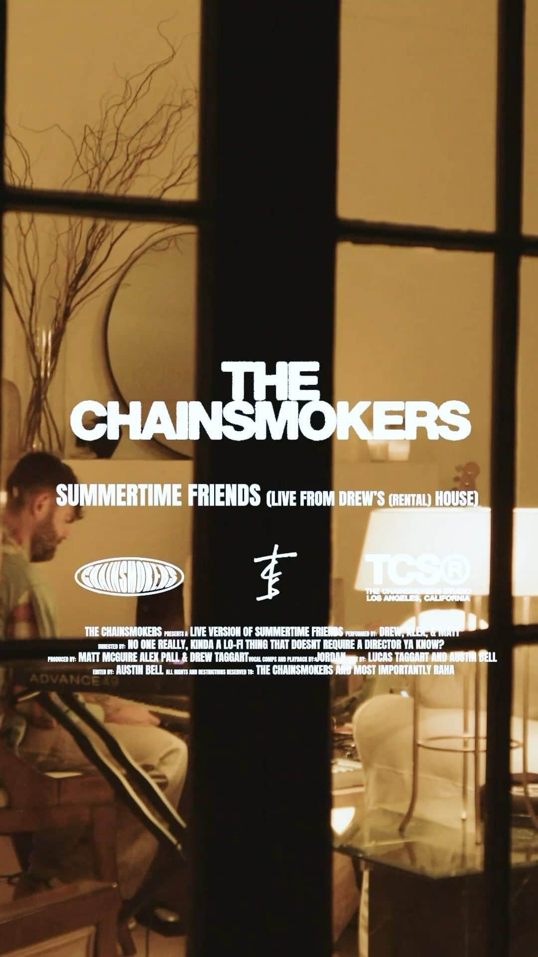 The Chainsmokersのインスタグラム：「if you were wondering, this is what a romantic evening looks like with us. Summertime Friends live from my overly candle lit living room.」