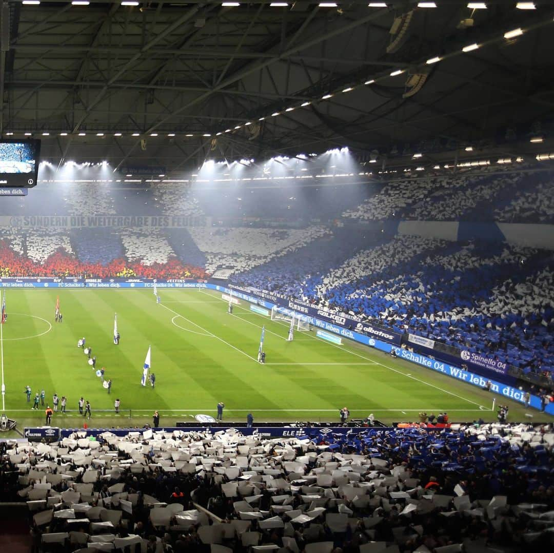 シャルケ04さんのインスタグラム写真 - (シャルケ04Instagram)「💙🤍 Eure liebste #SchalkeUndDerFCN-Choreo war…? Ab in die Kommentare damit 📝🖤❤️ . . #S04 #Schalke #Knappen #Königsblau #SchalkeUndDerFCN」11月4日 1時53分 - s04