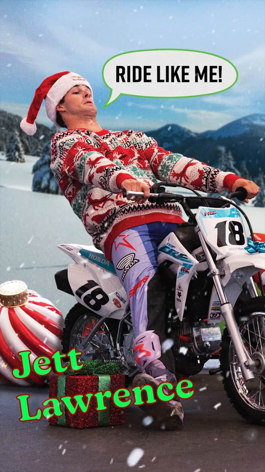 Honda Powersports USのインスタグラム：「'Tis the season to ride like a champion! #GiftsThatGo #Honda」