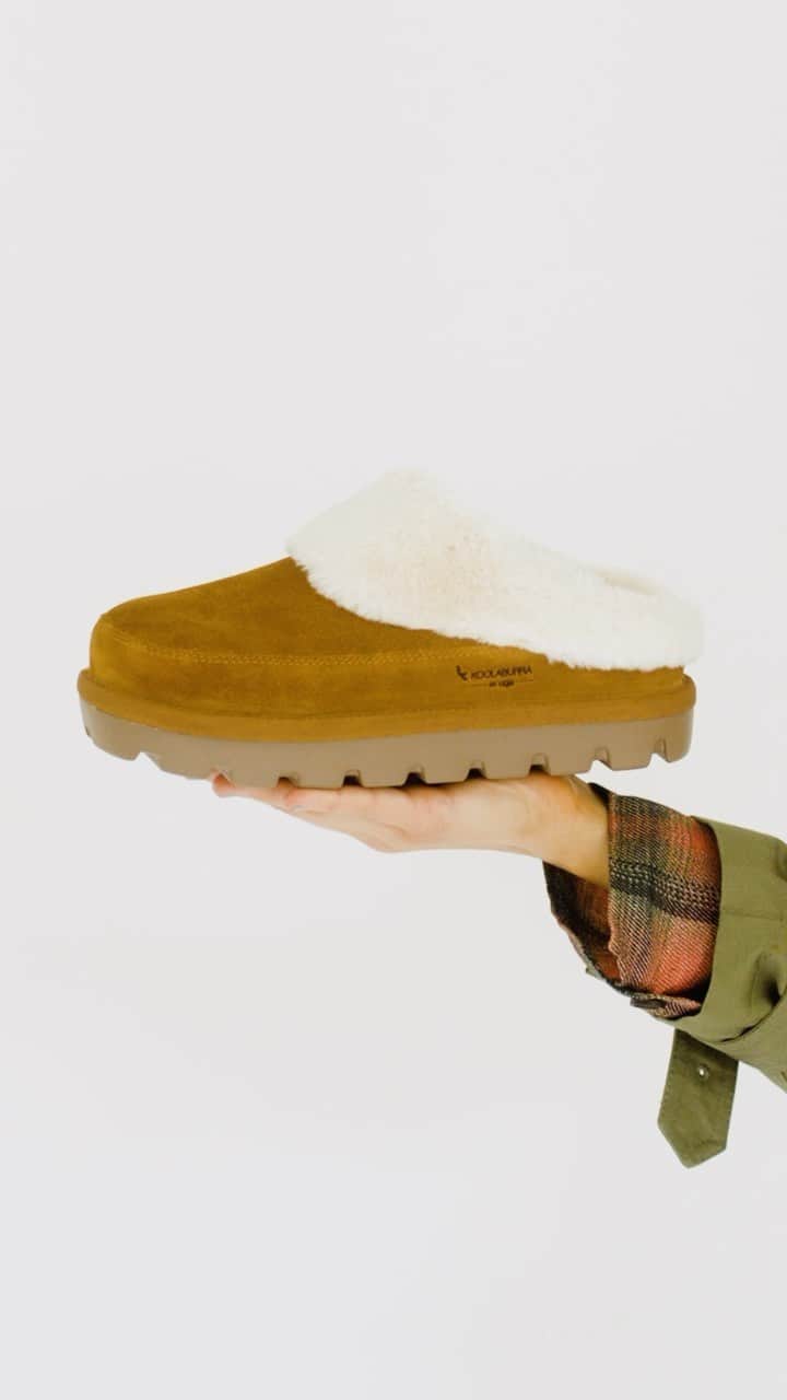 クーラブラのインスタグラム：「Chestnut slippers are classics for a reason 🤎🤎🤎   Sooo...while we try to  keep them in stock, you try to figure out how to put them on daily repeat.  Featuring the Lezly, Milo & Tizzey.  #koolaburra」