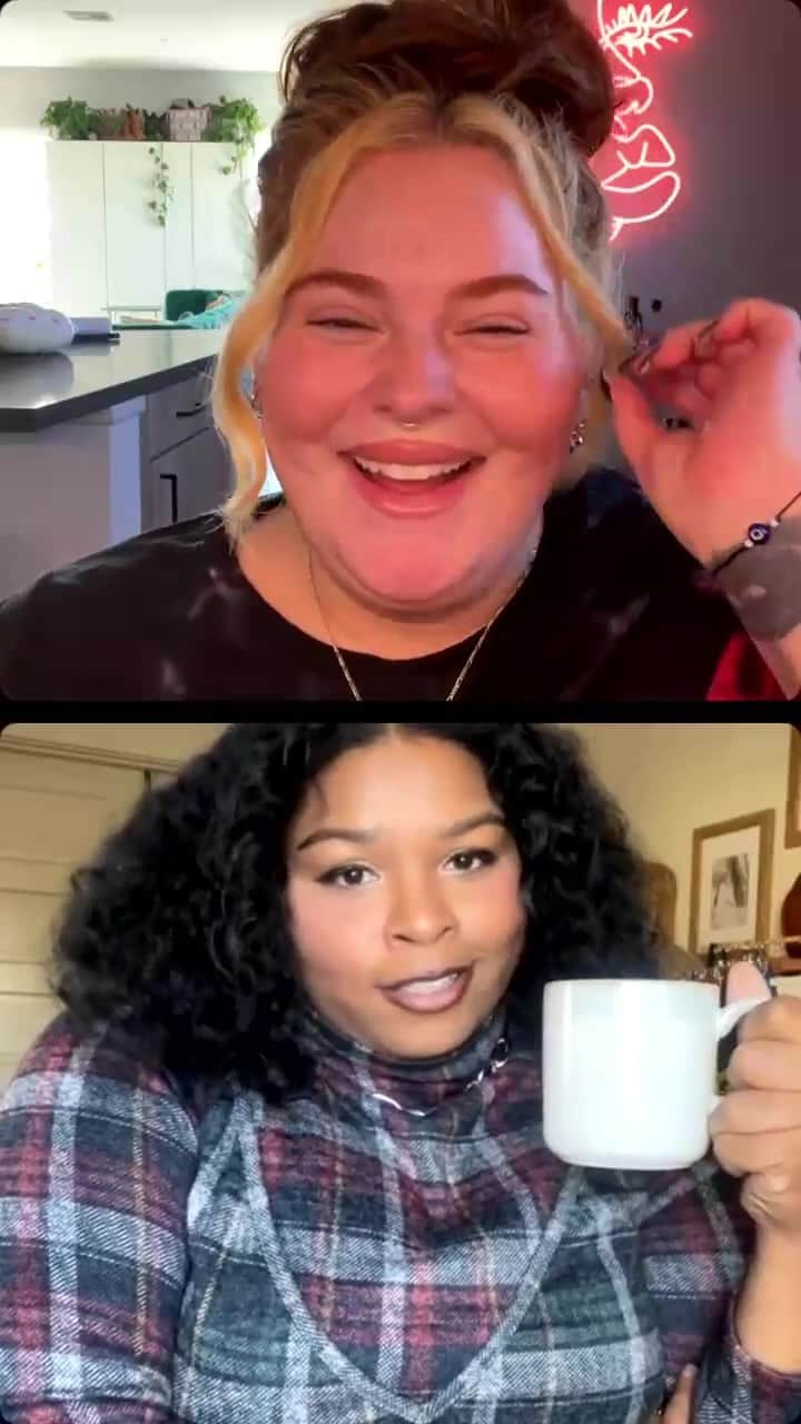 テス・ホリデーのインスタグラム：「Episode 2 of Diverse A Tea with @zelieforshe! I’ve been a fan of @elannzelie for over a decade, & loved sitting down with her to discuss the amazing work she’s doing for the plus size community!   If you’re interested in Zelie For She’s model casting, head over to her IG to get more info on that!   #plussizefashion #plussizemodel #modelcasting #diversitymatters #fashiondiversity #buyblack #blackownedbusiness #diverseatea #effyourbeautystandards」