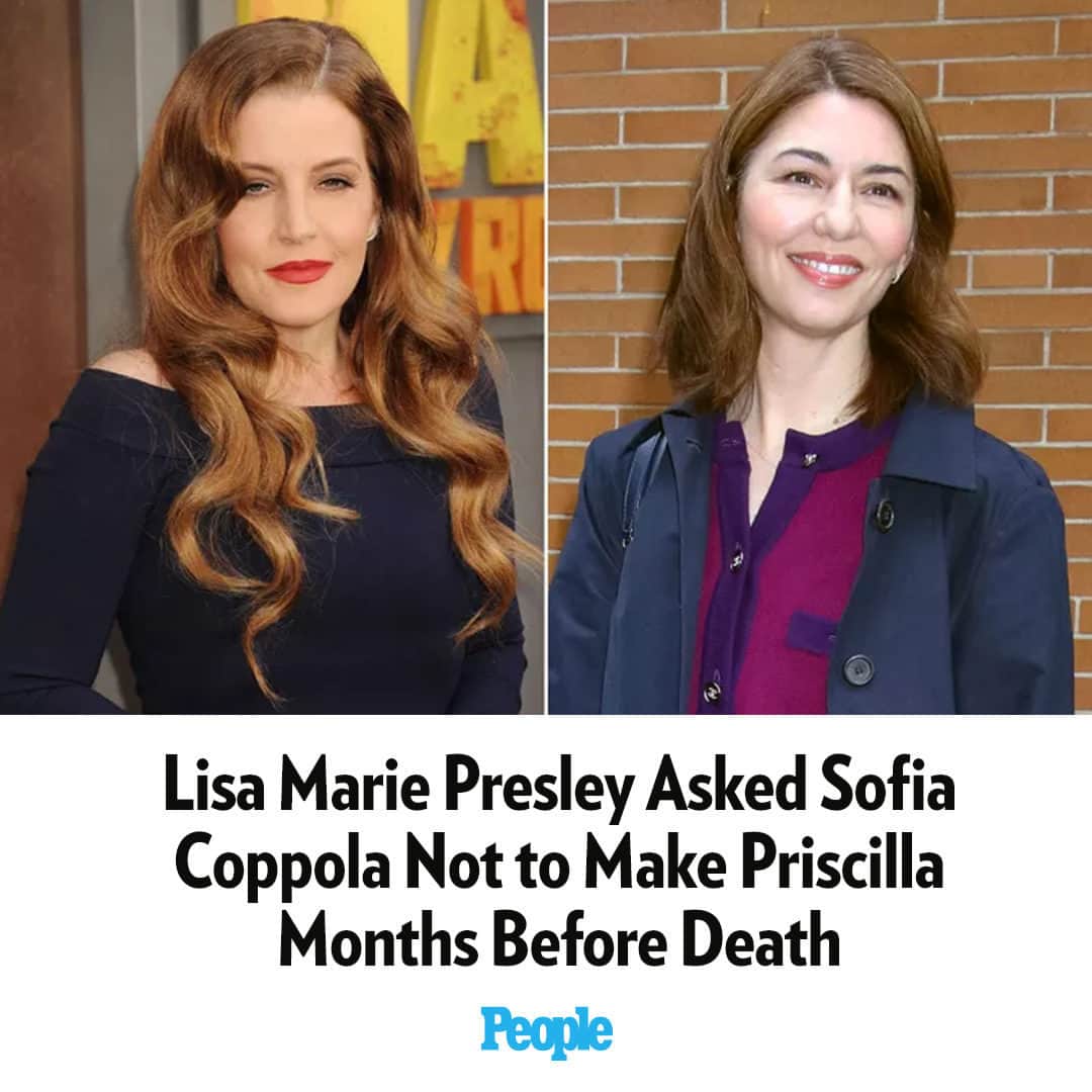 People Magazineのインスタグラム：「Lisa Marie Presley had concerns about Sofia Coppola's upcoming biopic Priscilla.  According to Variety, the singer asked the Oscar-winning filmmaker to reconsider her vision for the film four months before her death in January. The daughter of Elvis and Priscilla Presley reportedly sent two emails to Coppola in which she referred to the script as “shockingly vengeful and contemptuous.”   The film is based on Priscilla's 1985 memoir Elvis and Me. It features Jacob Elordi and Cailee Spaeny as Elvis and Priscilla, respectively, and tells their love story from Priscilla's point of view. Read the full story in our bio link. | 📷 :Getty」