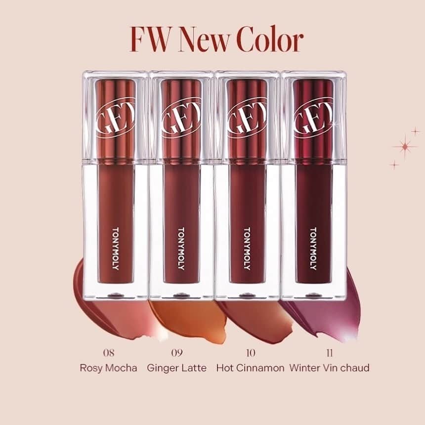 TONYMOLY USA Officialさんのインスタグラム写真 - (TONYMOLY USA OfficialInstagram)「4 new fall colors are here of our Get it tint waterful butter tints! Meet Rosey Mocha, Ginger Latte, Hot Cinnamon, Winter Vin Chaud, the perfect warm fall shades to add to your collection! 20% off this weekend only with code TINT20 at tonymoly.us 🍂🍁🍷🫶 #xoxoTM #TONYMOLYnMe」11月4日 2時55分 - tonymoly.us_official