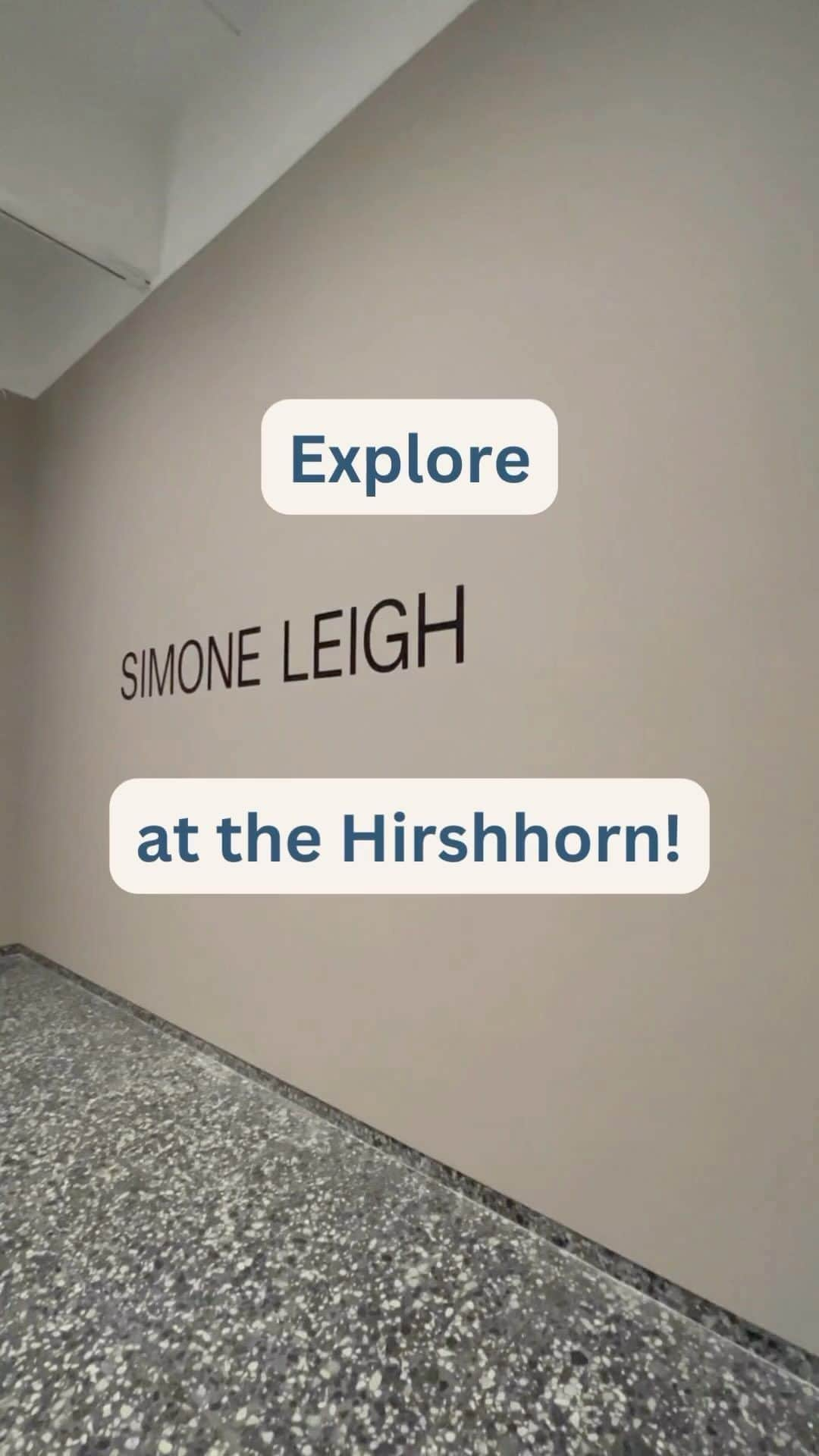 スミソニアン博物館のインスタグラム：「Artist Simone Leigh explores the experiences of Black feminist thought through her work in sculpture, video and installation. Starting today, you can see her full-floor exhibition at our @hirshhorn. It features work Leigh created as the U.S. Representative at the 2022 Venice Biennale as well as three new sculptures.」