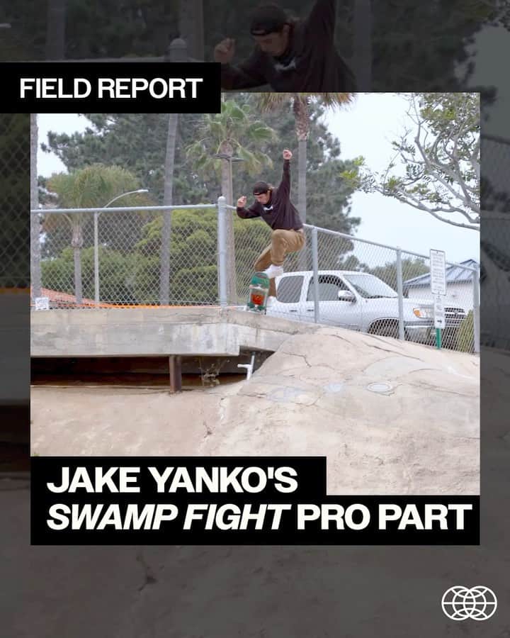 The Berricsのインスタグラム：「Field Report:  @welcomeskateboards officially welcomes @jake_yanko as their newest Pro rider with his first ever Pro Part, “Swamp Fight.” The Florida native stands and delivers four solid minutes of all-terrain ripping, from the parks to the streets, to Welcome him to the pro ranks with a bang. Watch the full part, above, and shop his new PRO model HERE! Congratulations Jake!  Click the link in bio to watch the full video now showing on TheBerrics.com!  #skateboardingisfun #berrics」